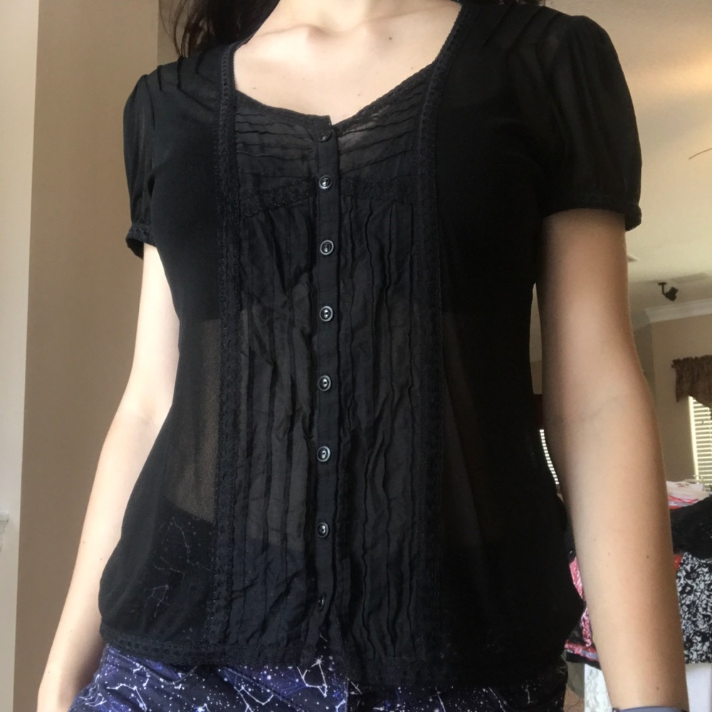 [the Limited] Sheer Feminine Top